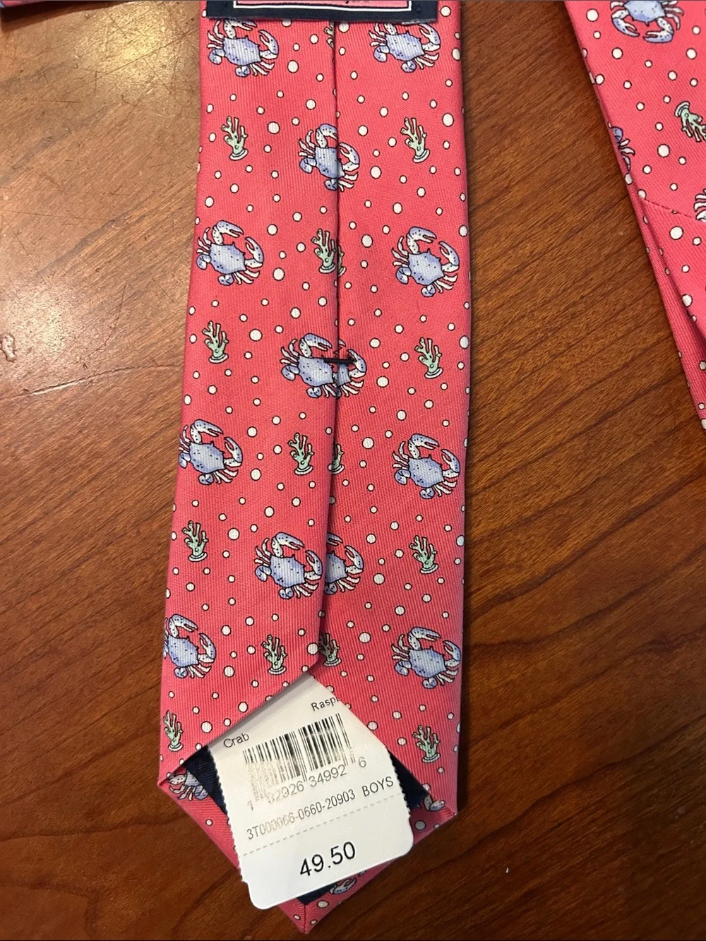 Vineyard Vines Pink Floral Pattern Silk Tie